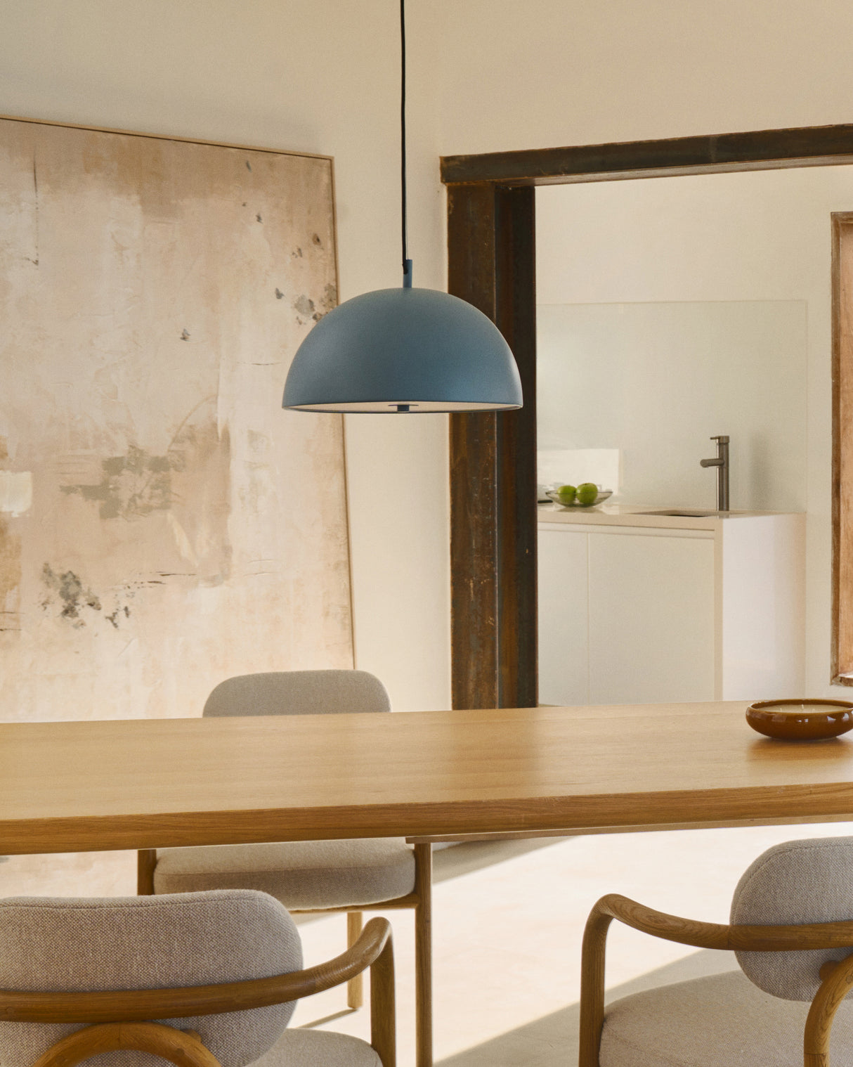 Catlar Deckenleuchte aus Metall mit blauem Lackfinish Ø 40 cm - ZEN ZONE Furniture