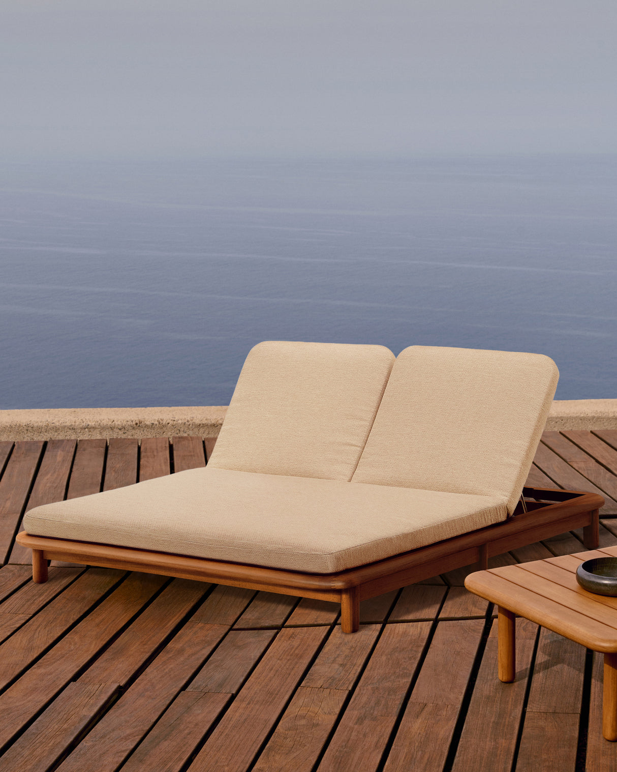 2er-Sonnenliege Turqueta aus massivem Teakholz FSC 100% - ZEN ZONE Furniture