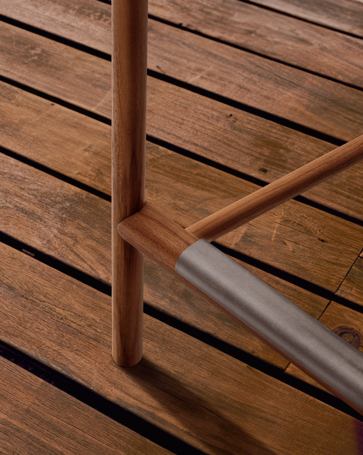 Outdoor-Hocker Turqueta aus massivem Teakholz FSC 100%, Höhe 65 cm - ZEN ZONE Furniture