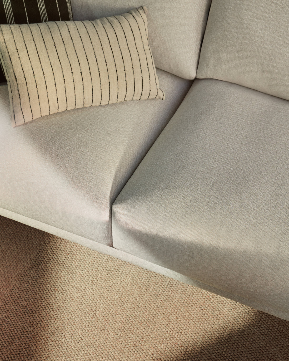 Galene 3-Sitzer Sofa beige mit Chaiselongue rechts 254 cm - ZEN ZONE Furniture