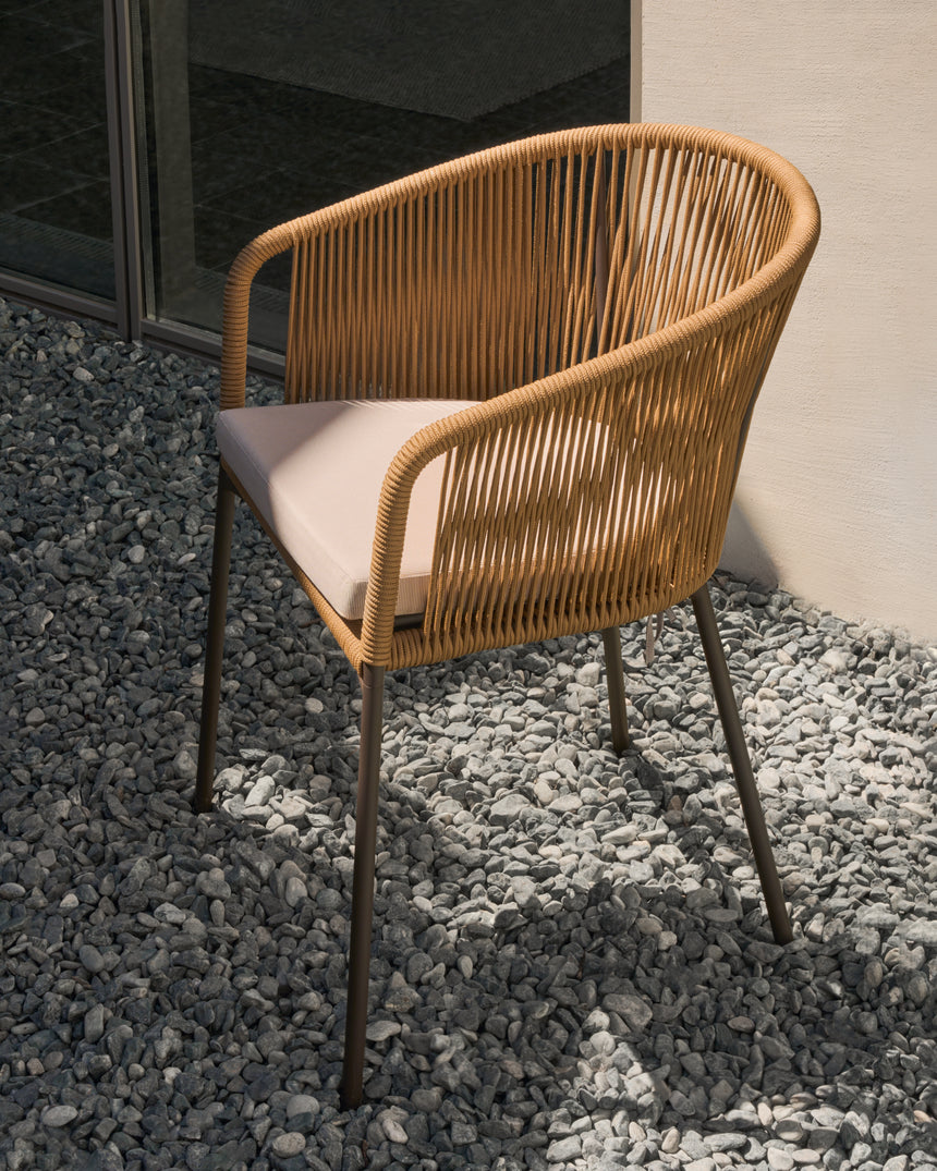 Garten-Essstuhl Beige Yanet - ZEN ZONE Furniture