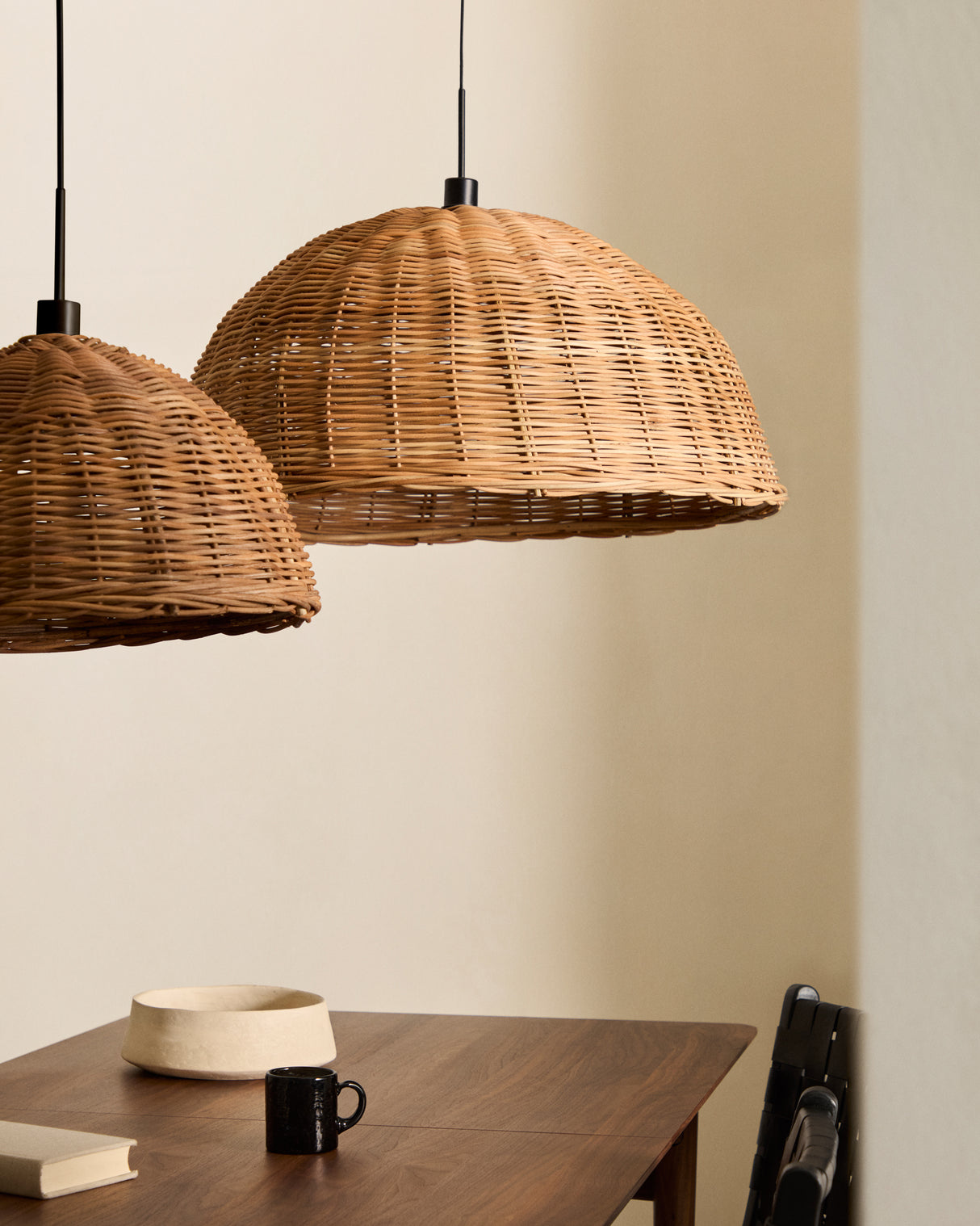 Jornets Schirm für Deckenlampe aus Rattan mit naturfarbenem Finish Ø 80 cm - ZEN ZONE Furniture