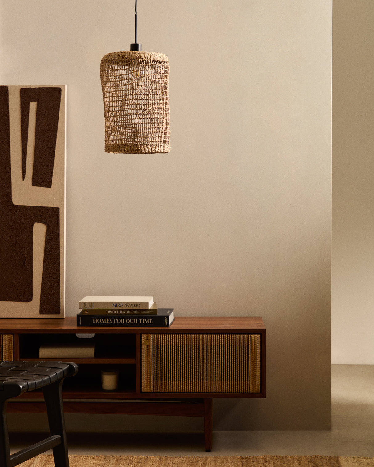 Laiar Schirm für Deckenlampe aus Rattan mit naturfarbenem Finish Ø 27 cm - ZEN ZONE Furniture