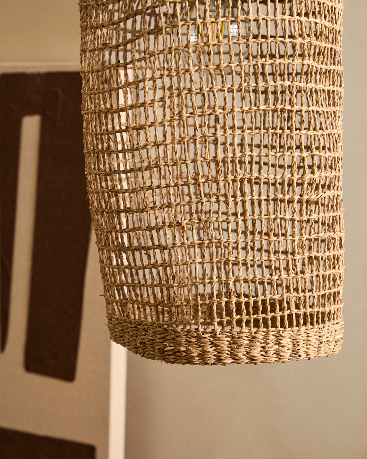 Laiar Schirm für Deckenlampe aus Rattan mit naturfarbenem Finish Ø 27 cm - ZEN ZONE Furniture