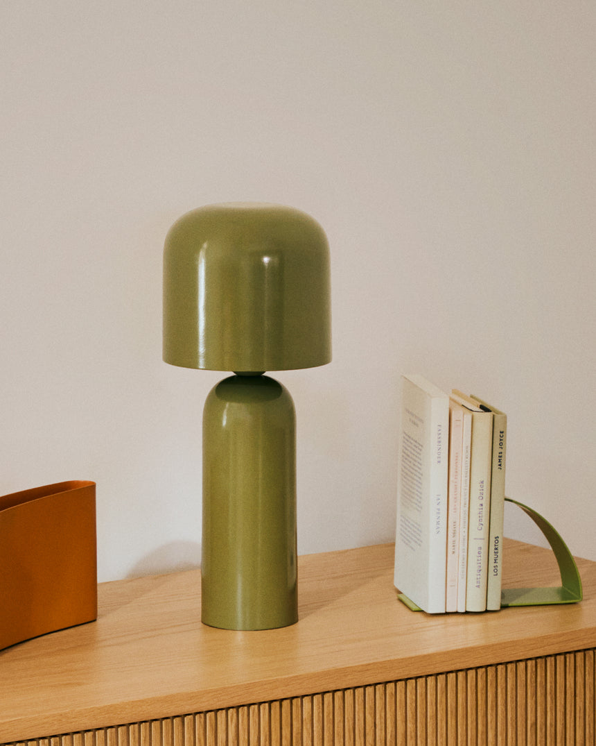 Tischleuchte Monze aus grün lackiertem Metall - ZEN ZONE Furniture