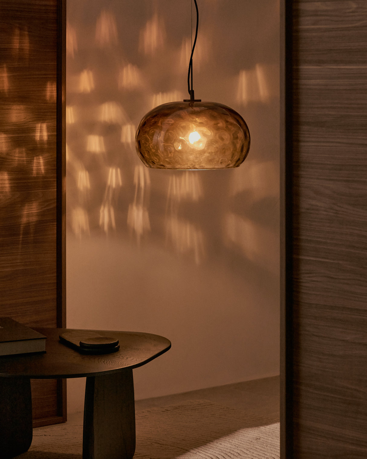 Deckenleuchte Balma aus Klarglas braun Ø 40 cm - ZEN ZONE Furniture