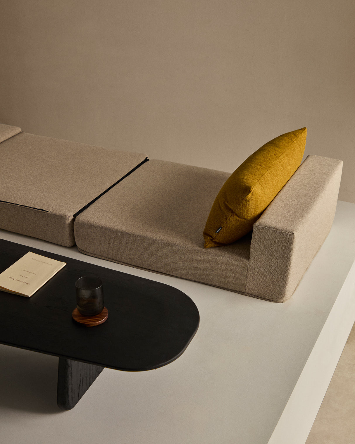 Pouf Schlafsofa Arty beige 70 x 89 (200) cm - ZEN ZONE Furniture