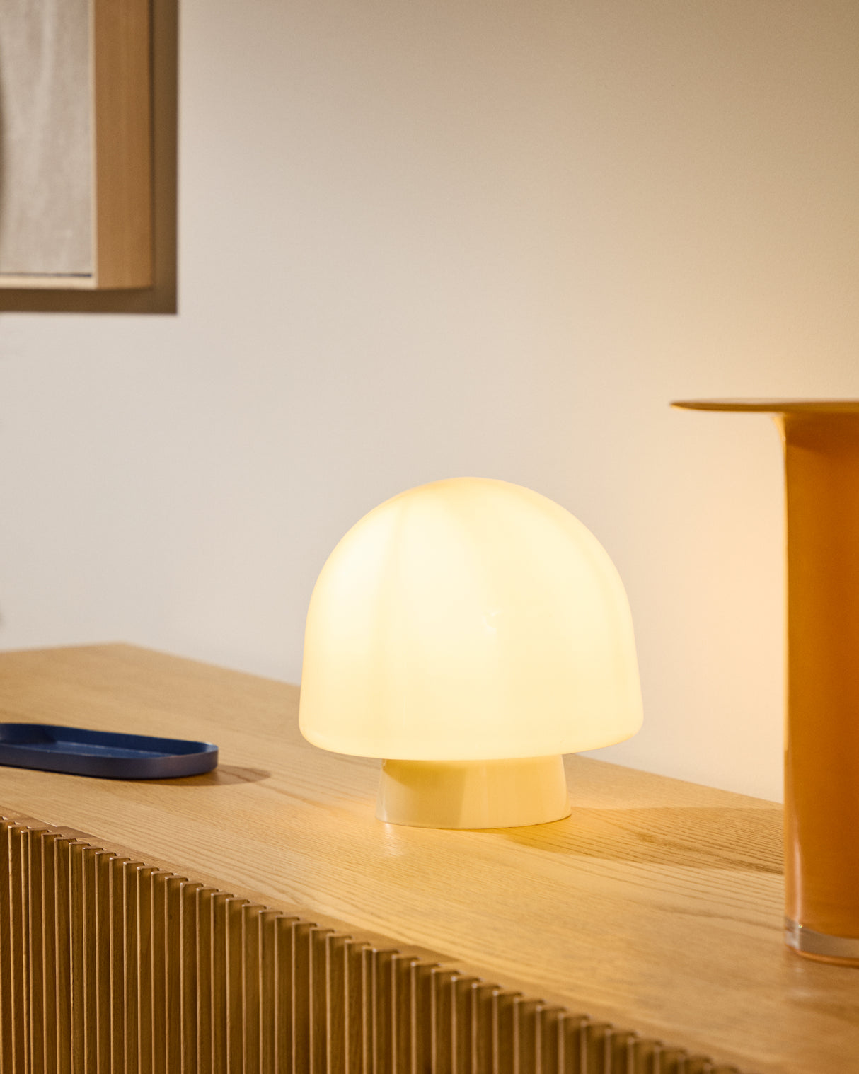 Tischleuchte Reig aus grauem Glas - ZEN ZONE Furniture