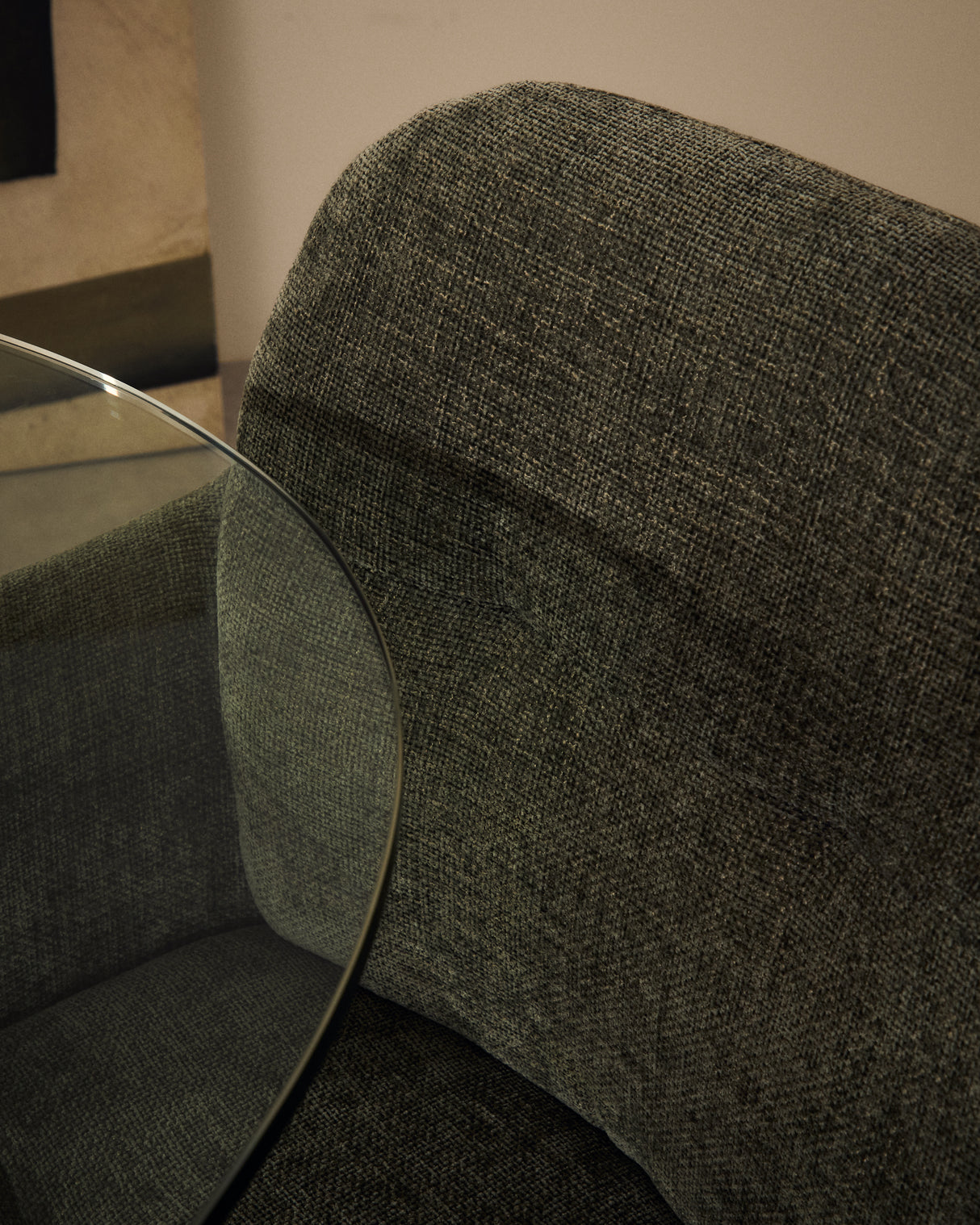 Drehstuhl Dorina aus grüner Chenille und Stahlbeinen mit grünem Finish - ZEN ZONE Furniture