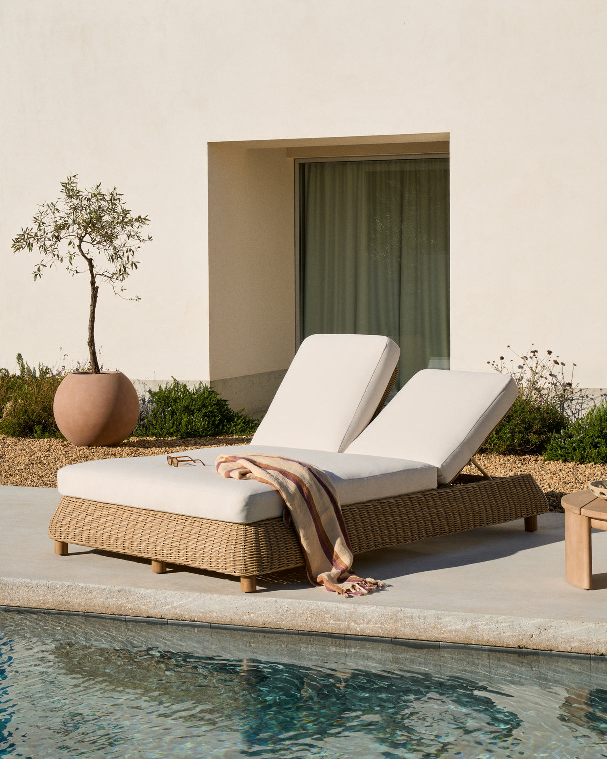 2er-Sonnenliege Meria aus synthetischem Rattan - ZEN ZONE Furniture