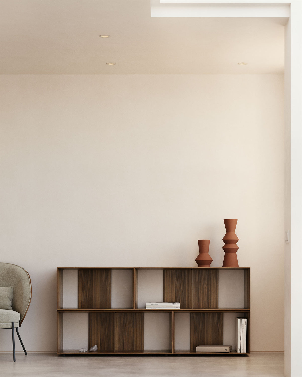 Litto Set aus 4 modularen Regalen aus Eichenfurnier 168 x 76 cm - ZEN ZONE Furniture