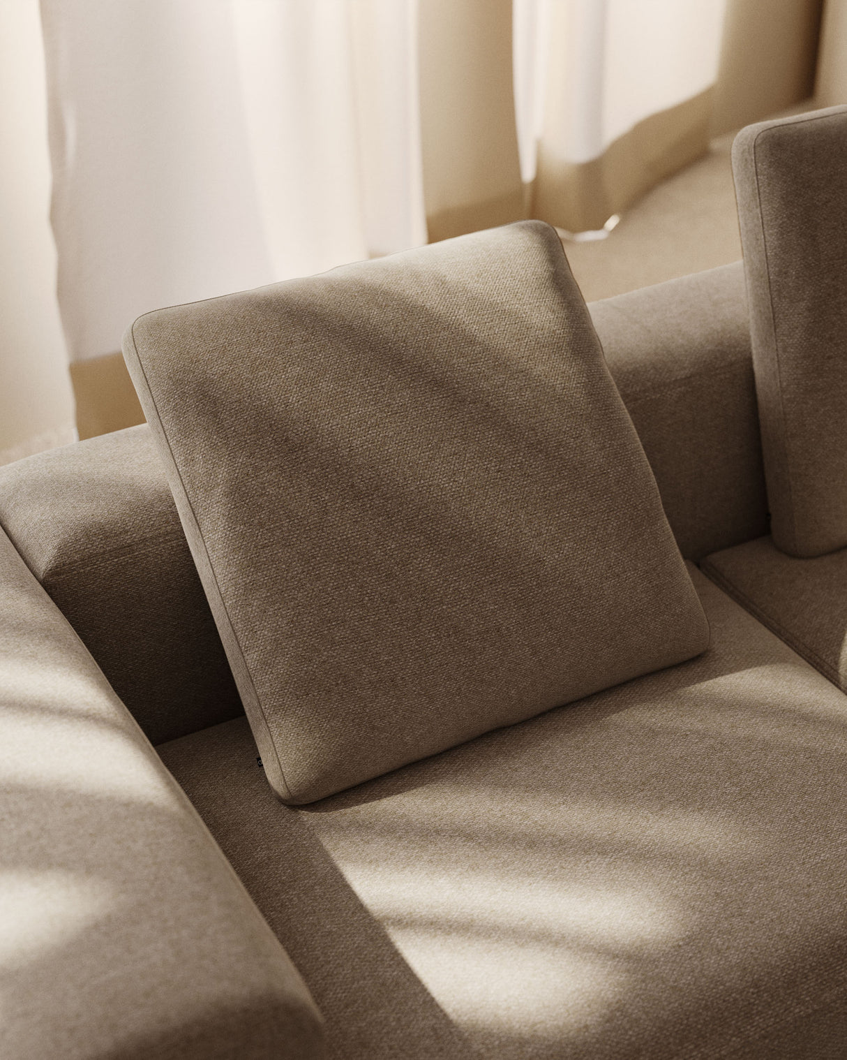 Blok Kissen 60 x 60 cm beige - ZEN ZONE Furniture