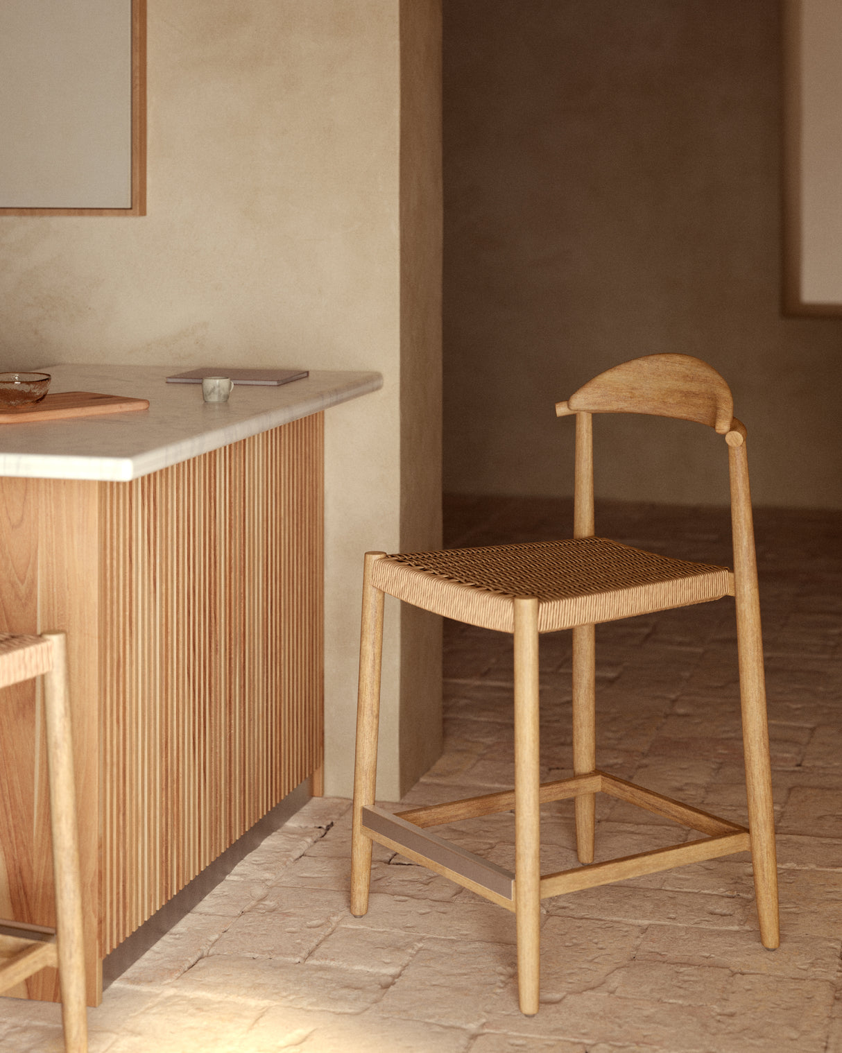 Nina Hocker aus massivem Akazienholz Höhe 62 cm FSC 100% - ZEN ZONE Furniture