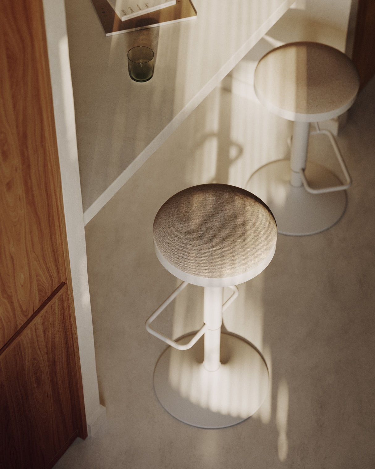 Zaib Hocker Beige - ZEN ZONE Furniture