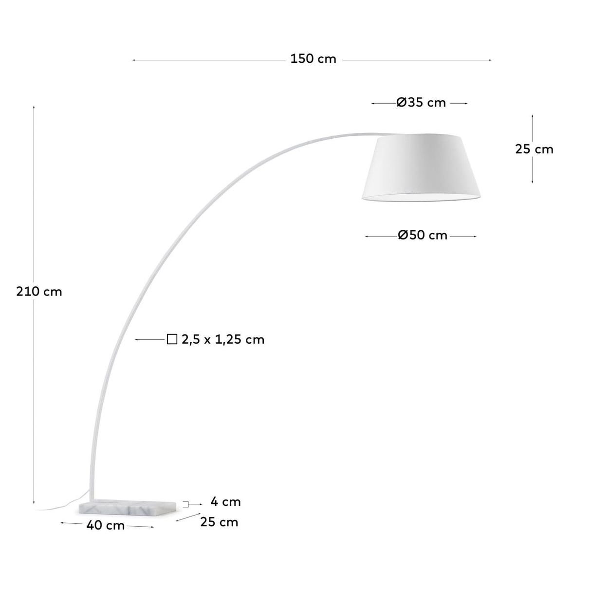 Juhe Stehlampe, weiss - ZEN ZONE Furniture