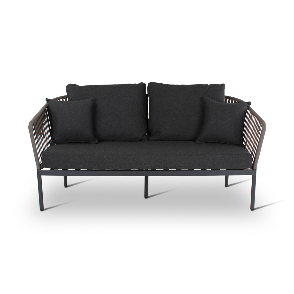 CLAVO 2-Sitzer aus Aluminium in Anthrazit - ZEN ZONE