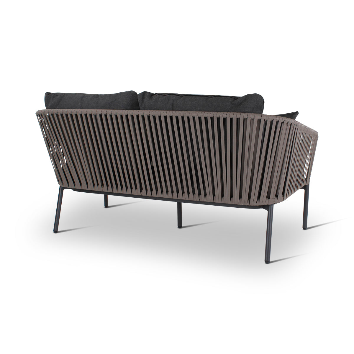 CLAVO 2-Sitzer aus Aluminium in Anthrazit - ZEN ZONE