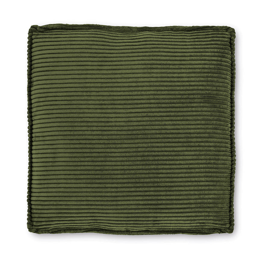 Blok Kissen breiter Cord in Grün 60 x 60 cm - ZEN ZONE Furniture