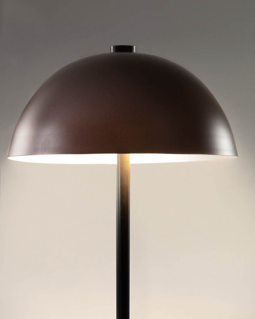 Aleyla Tischlampe aus Metall mit kastanienbraun Oberfläche - ZEN ZONE Furniture