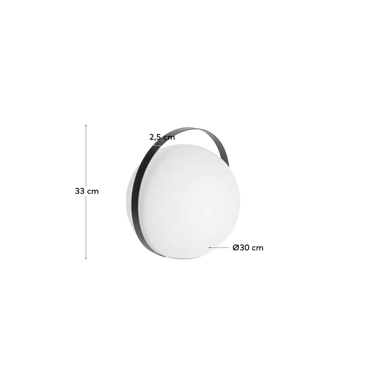 Dinesh Tischlampe mit schwarzem Stahlgriff - ZEN ZONE Furniture