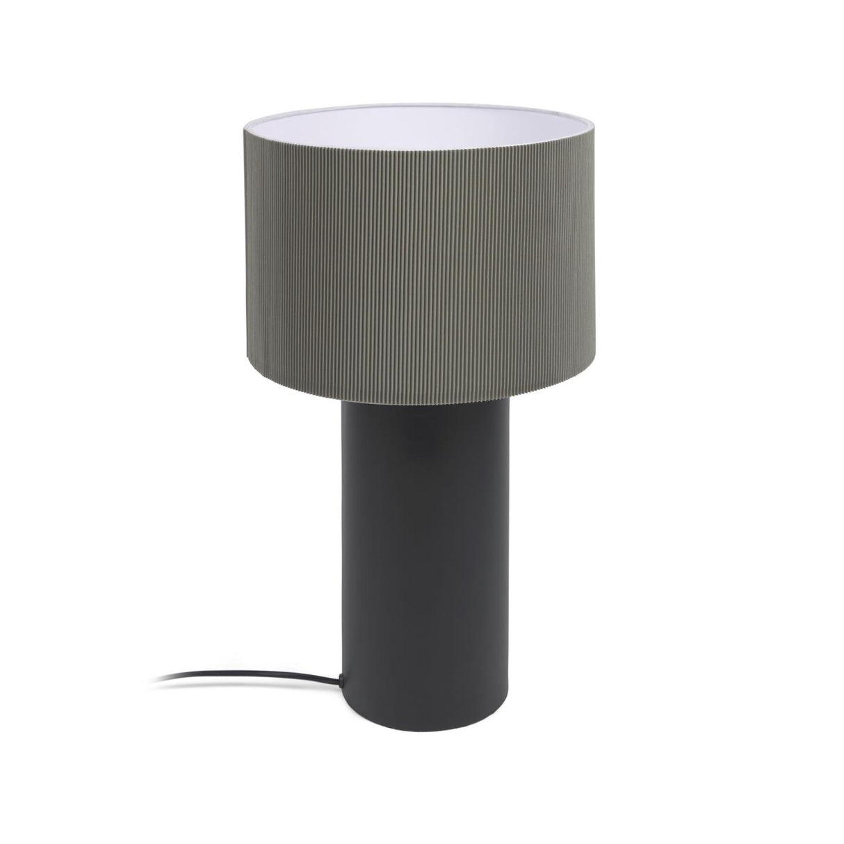Domicina Tischlampe aus Metall schwarz und grau - ZEN ZONE Furniture
