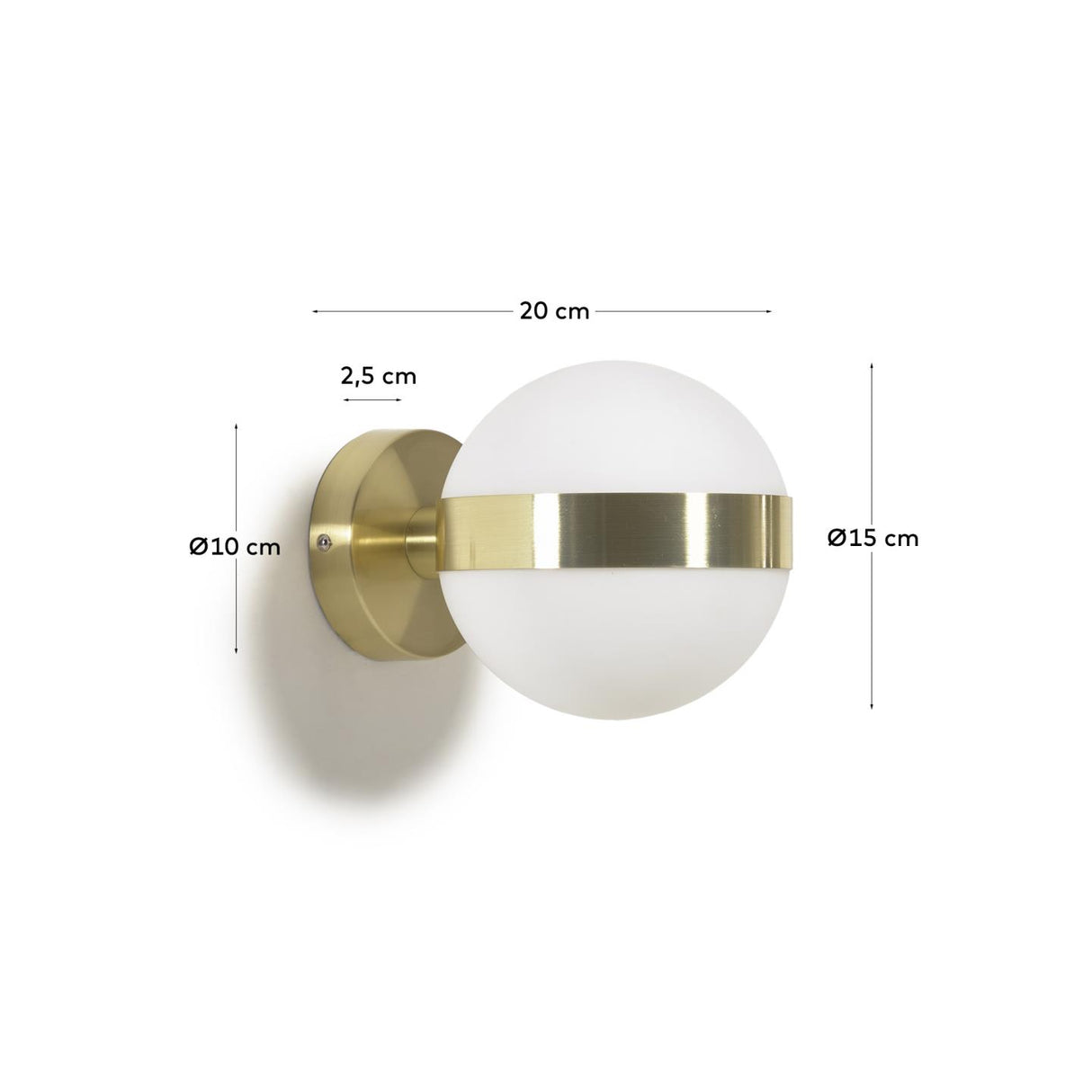 Anasol Wandlampe aus Metall mit goldenem Finish - ZEN ZONE Furniture