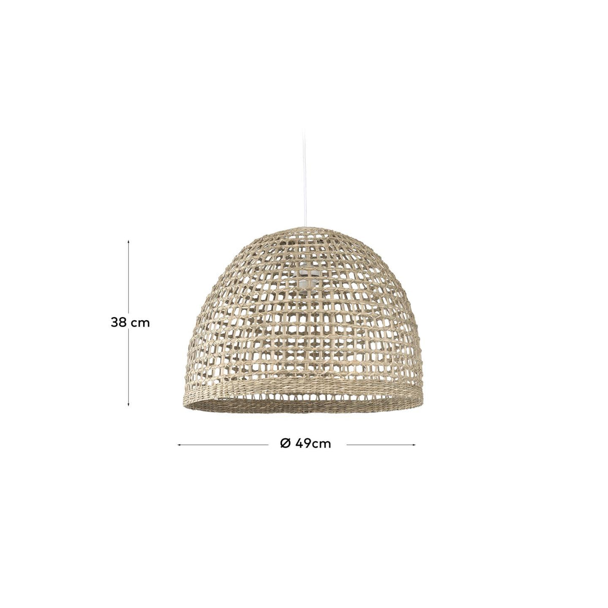 Lampenschirm für die Lampe Cynara 100% natürliche Fasern mit natürlichem Finsih Ø 49 cm - ZEN ZONE Furniture