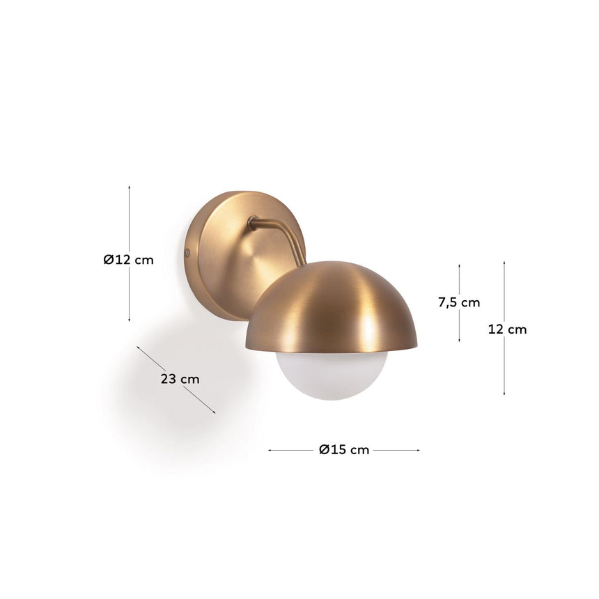 Lonela Wandleuchte aus Metall mit Messing-Finish - ZEN ZONE Furniture