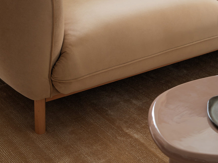 Ada 2-Sitzer Sofa aus Samt oder Strukturstoff, 178x101 cm - ZEN ZONE Furniture