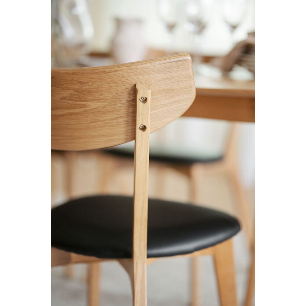 AMI Esszimmerstuhl Eiche/Schwarz 48x47x80cm - ZEN ZONE