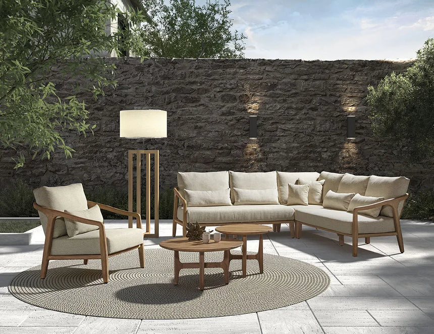 ANAIS Loungesessel aus Ebenholz-Teakholz mit schwarzem Geflecht - ZEN ZONE Furniture