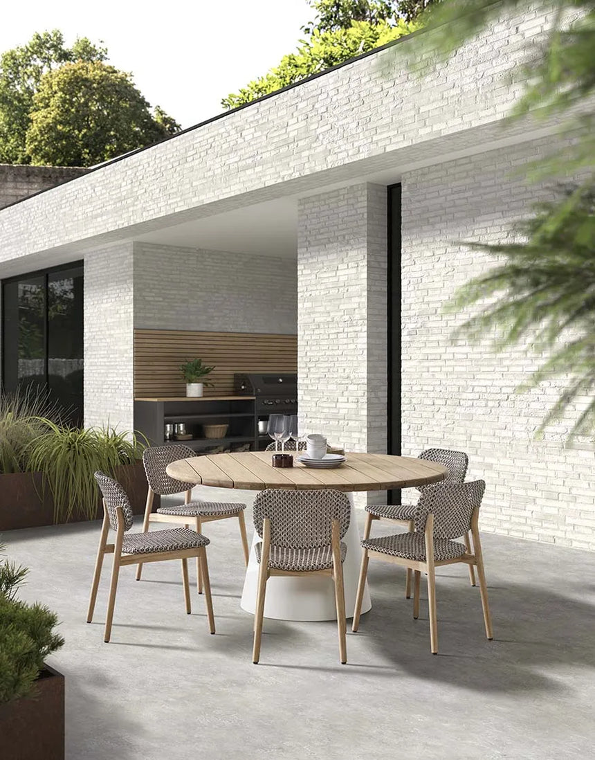 Gartenstuhl Zara aus Teakholz in grau - ZEN ZONE Furniture