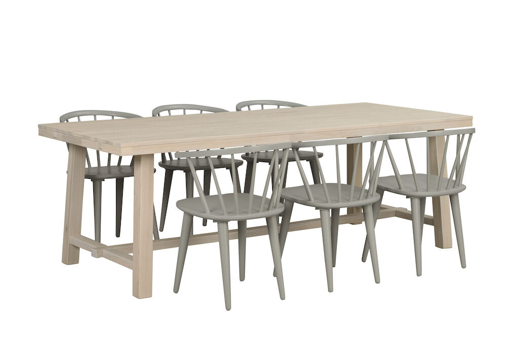 BROOKLYN Esstisch Weiß pigmentiert 220x95x75cm - ZEN ZONE
