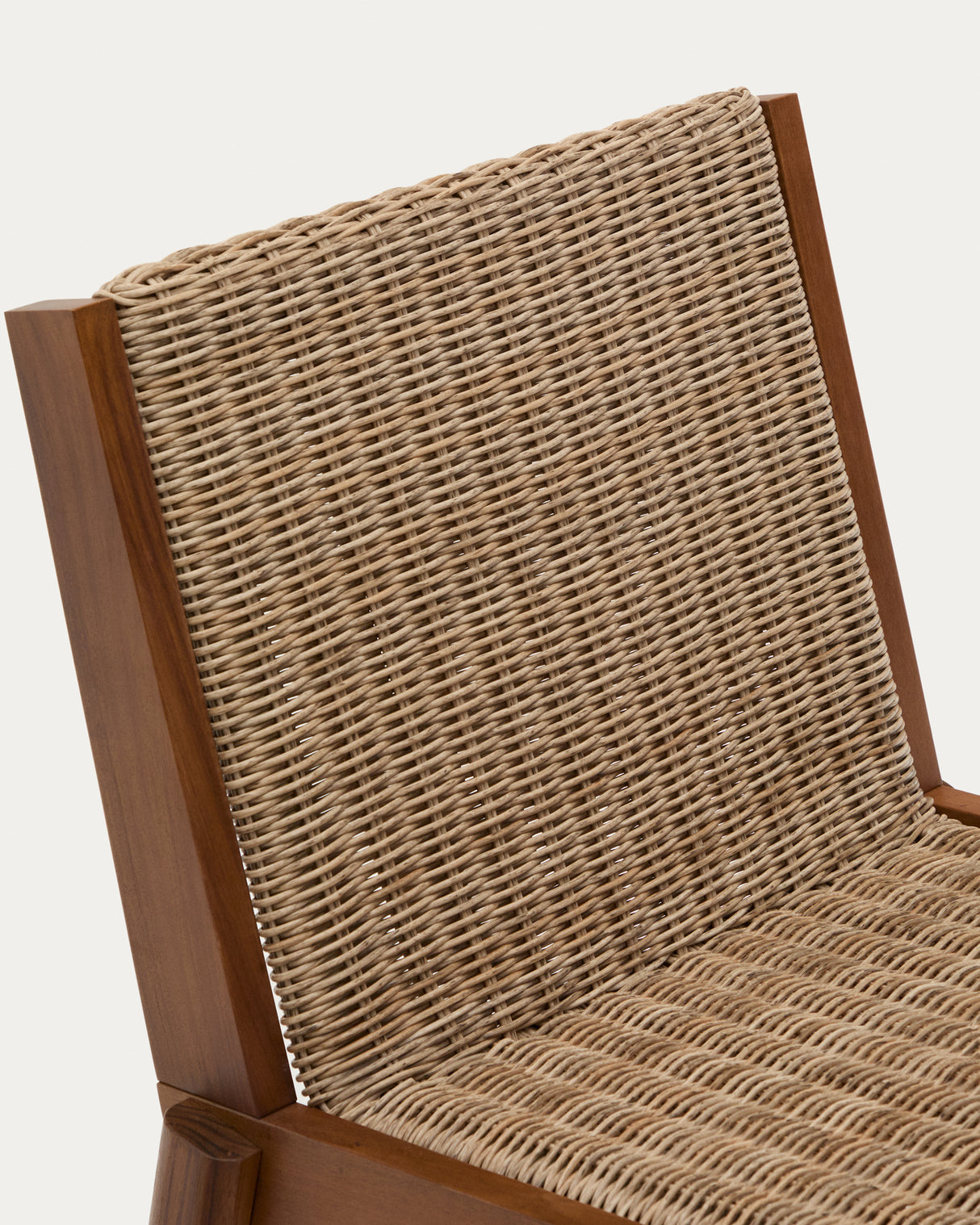 Stuhl Itani aus massivem Teakholz und synthetischem Rattan FSC 100% - ZEN ZONE Furniture