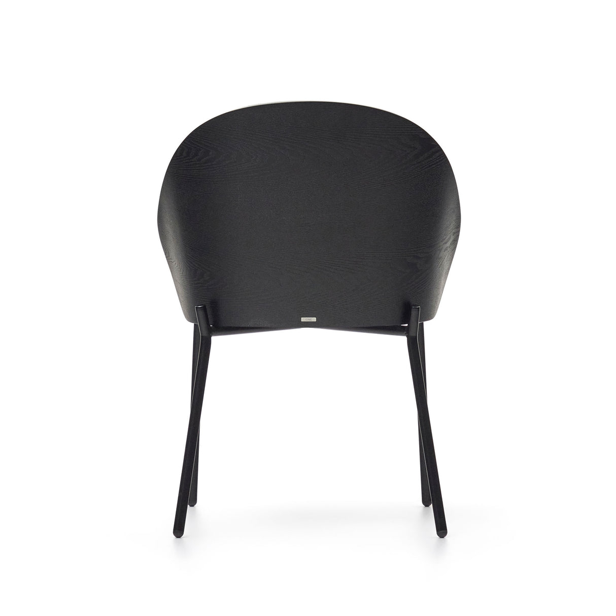 Eamy Stuhl hellgrau Eschenfurnier mit schwarzem Finish und Metall in Schwarz - ZEN ZONE Furniture