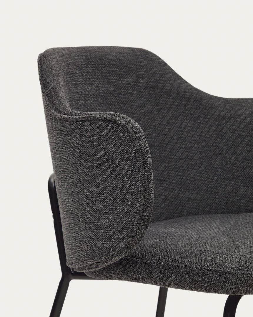 Yunia Stuhl Dark Grey-Finish - ZEN ZONE Furniture