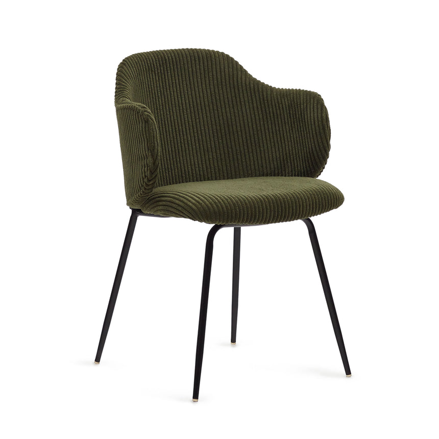 Yunia Stuhl Green-Cord - ZEN ZONE Furniture
