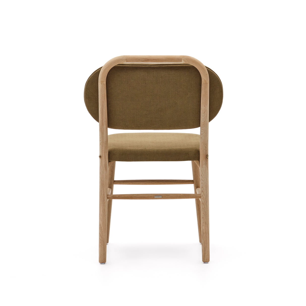 Helda Stuhl aus grüner Chenille und massivem Eichenholz FSC Mix Credit - ZEN ZONE Furniture