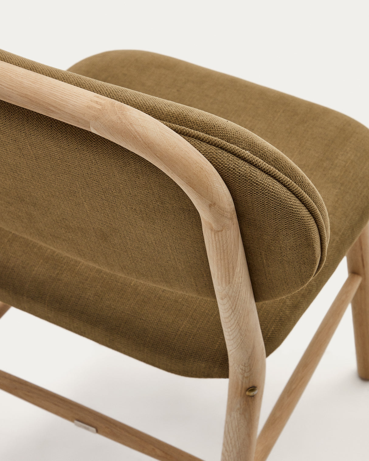 Helda Stuhl aus grüner Chenille und massivem Eichenholz FSC Mix Credit - ZEN ZONE Furniture