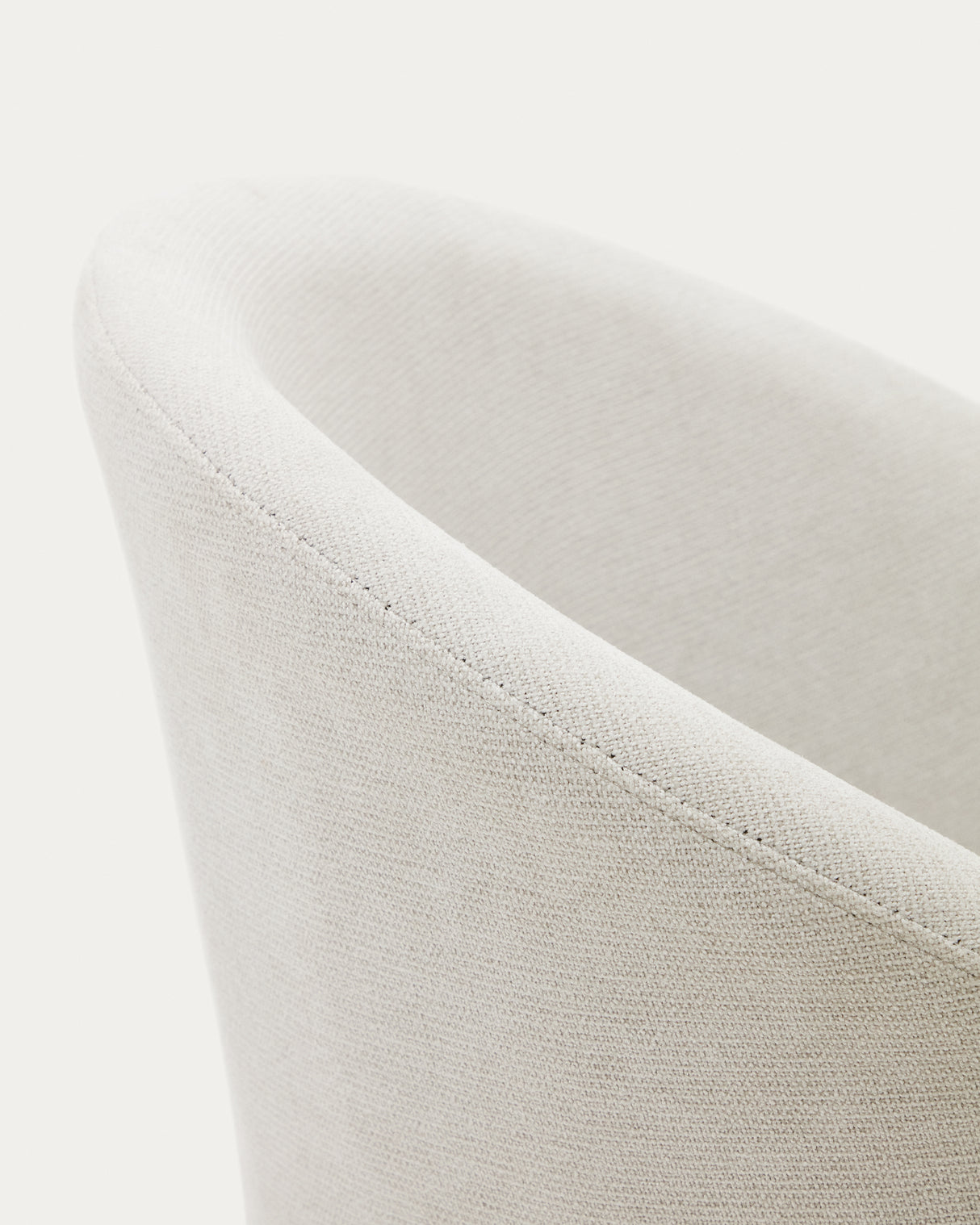 Marvin Drehstuhl mit beiger Chenille Beinen aus massiver Buche mit natürlichem Finish - ZEN ZONE Furniture