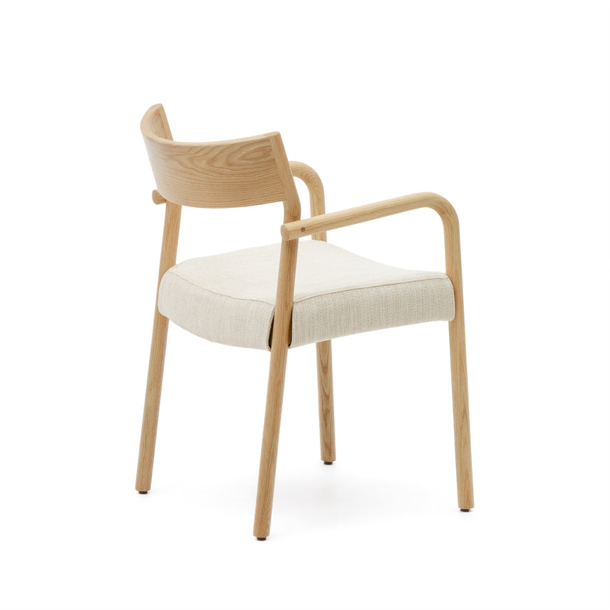 Falconera Stuhl mit abziehbarem Bezug aus massivem Eichenholz naturfarben FSC Mix Credit - ZEN ZONE Furniture