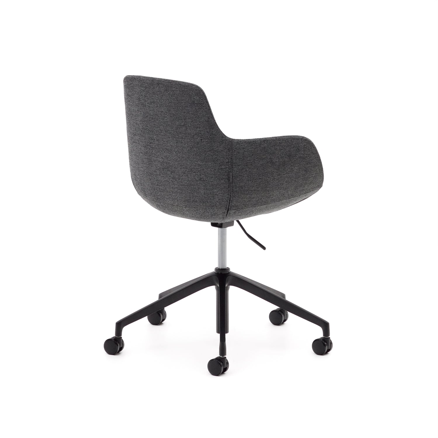 Tissiana Schreibtischstuhl Dunkelgrau und Aluminium mit mattschwarzer Oberfläche - ZEN ZONE Furniture