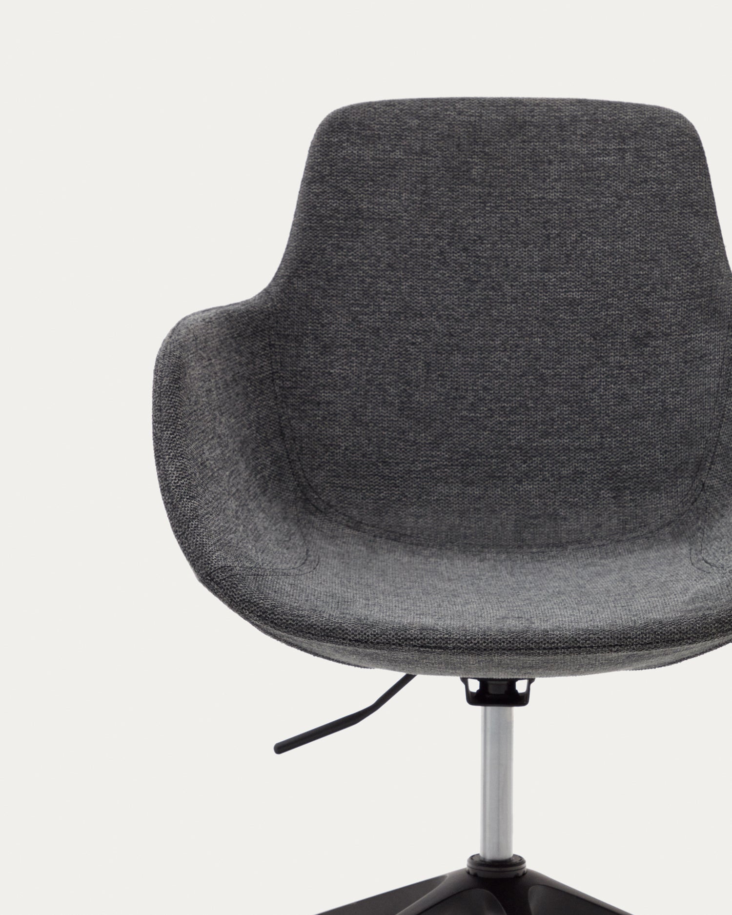 Tissiana Schreibtischstuhl Dunkelgrau und Aluminium mit mattschwarzer Oberfläche - ZEN ZONE Furniture