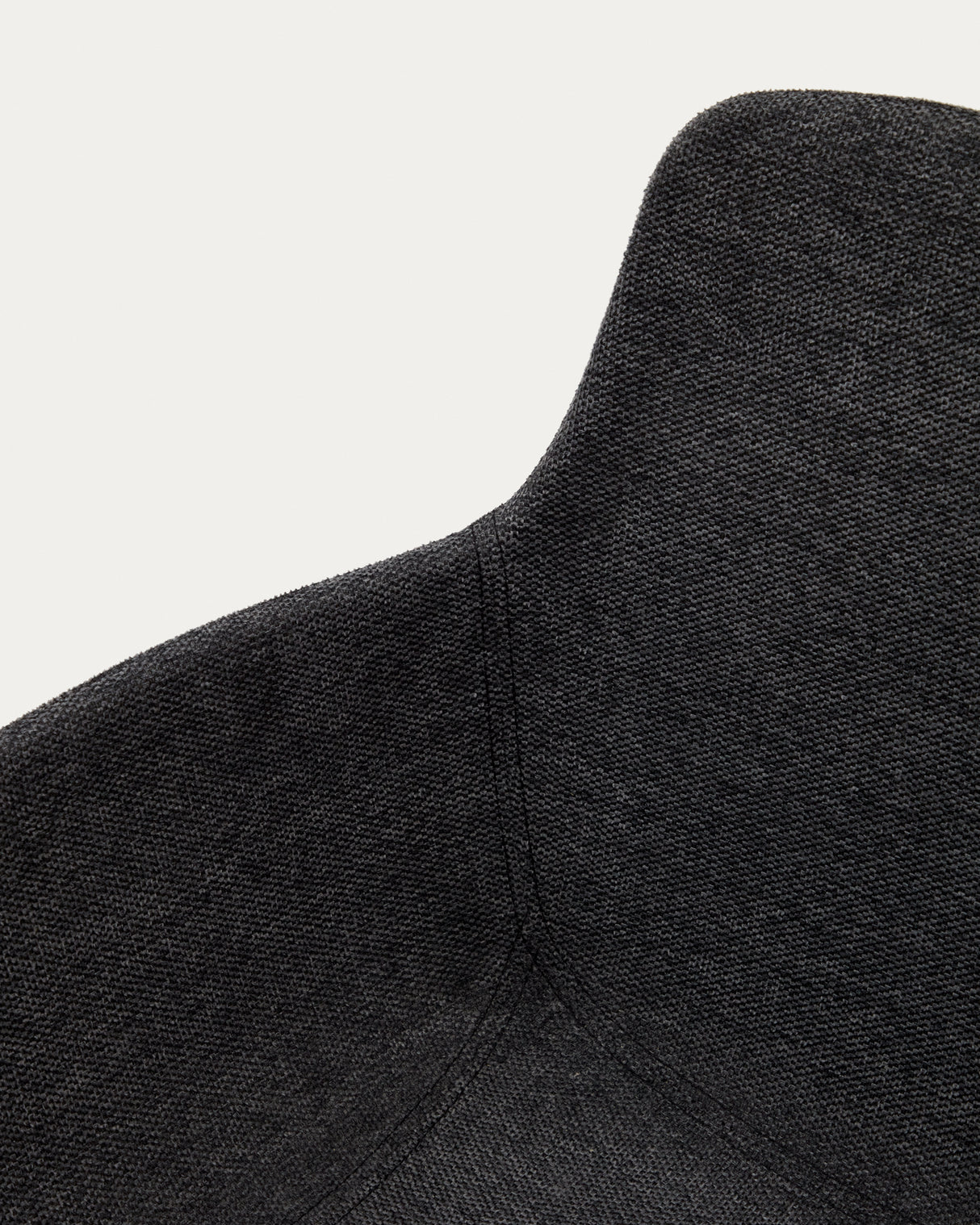 Tissiana rückdrehender Drehstuhl Chenille dunkelgrau Stahl mattschwarzz - ZEN ZONE Furniture