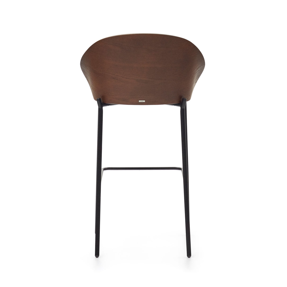 Eamy Hocker braun Eschenfurnier mit Wenge-Finish Höhe 77 cm - ZEN ZONE Furniture