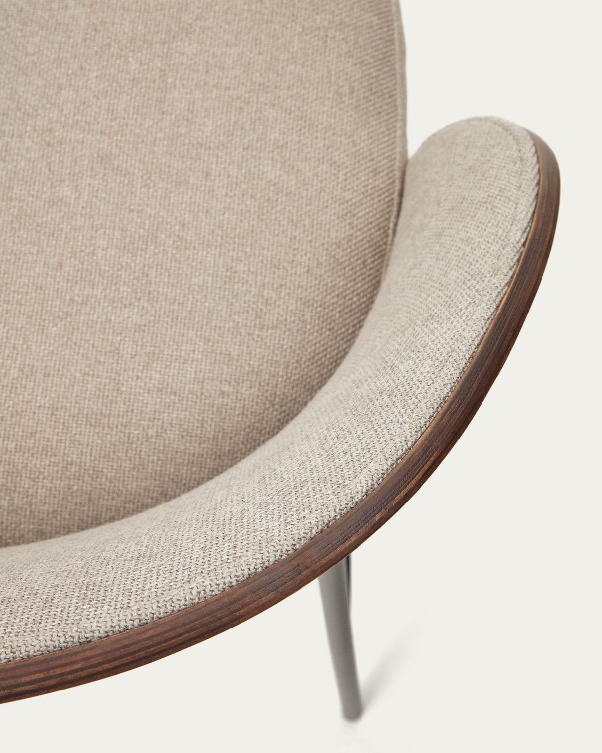 Eamy Hocker braun Eschenfurnier mit Wenge-Finish Höhe 77 cm - ZEN ZONE Furniture