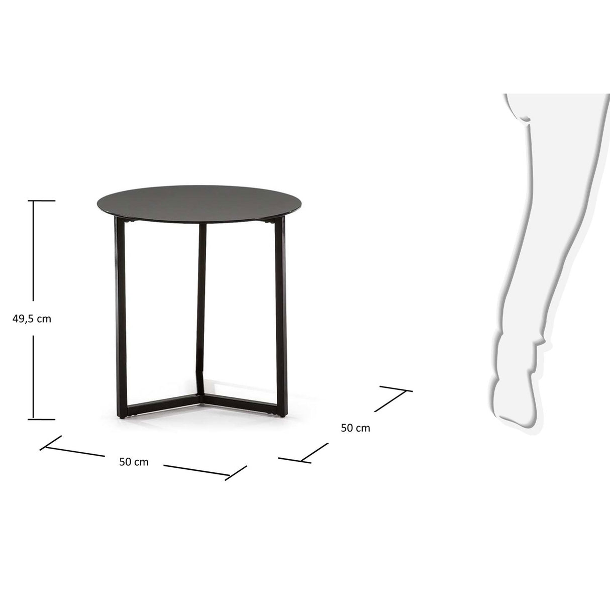 Raeam Beistelltisch Ø 50 cm - ZEN ZONE Furniture