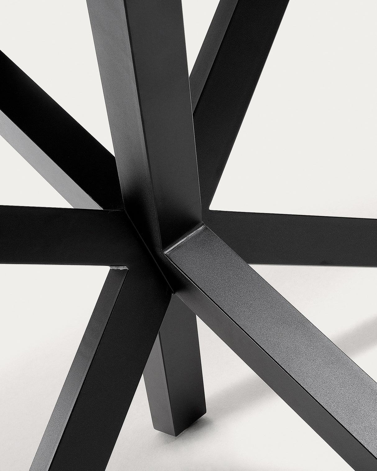 Argo Tisch 180 cm, Porzellan, schwarze Beine - ZEN ZONE Furniture