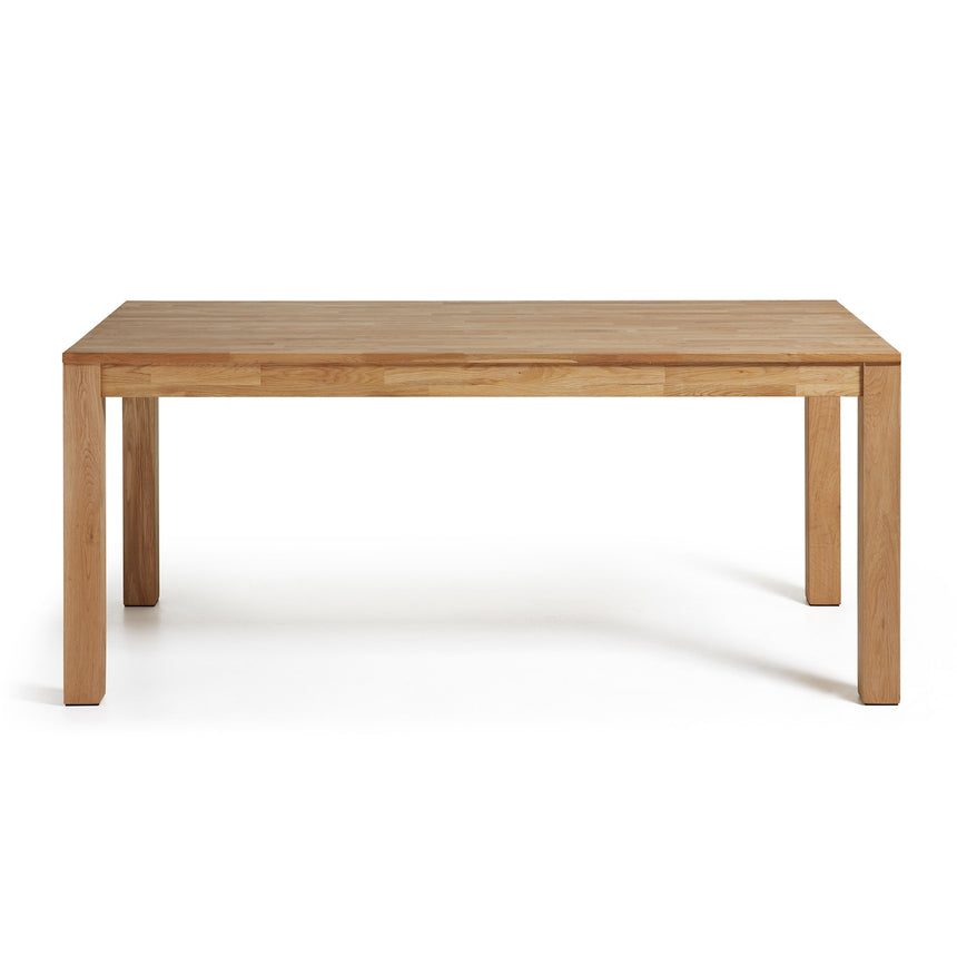 Isbel ausziehbarer Tisch 120 (200) x 75 cm aus massivem Eichenholz - ZEN ZONE Furniture