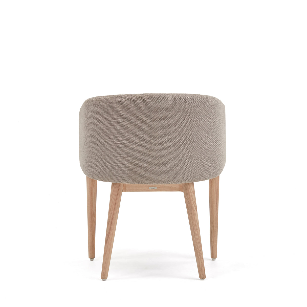 Harlan Stuhl aus brauner Chenille mit Beinen aus massiver Esche - ZEN ZONE Furniture